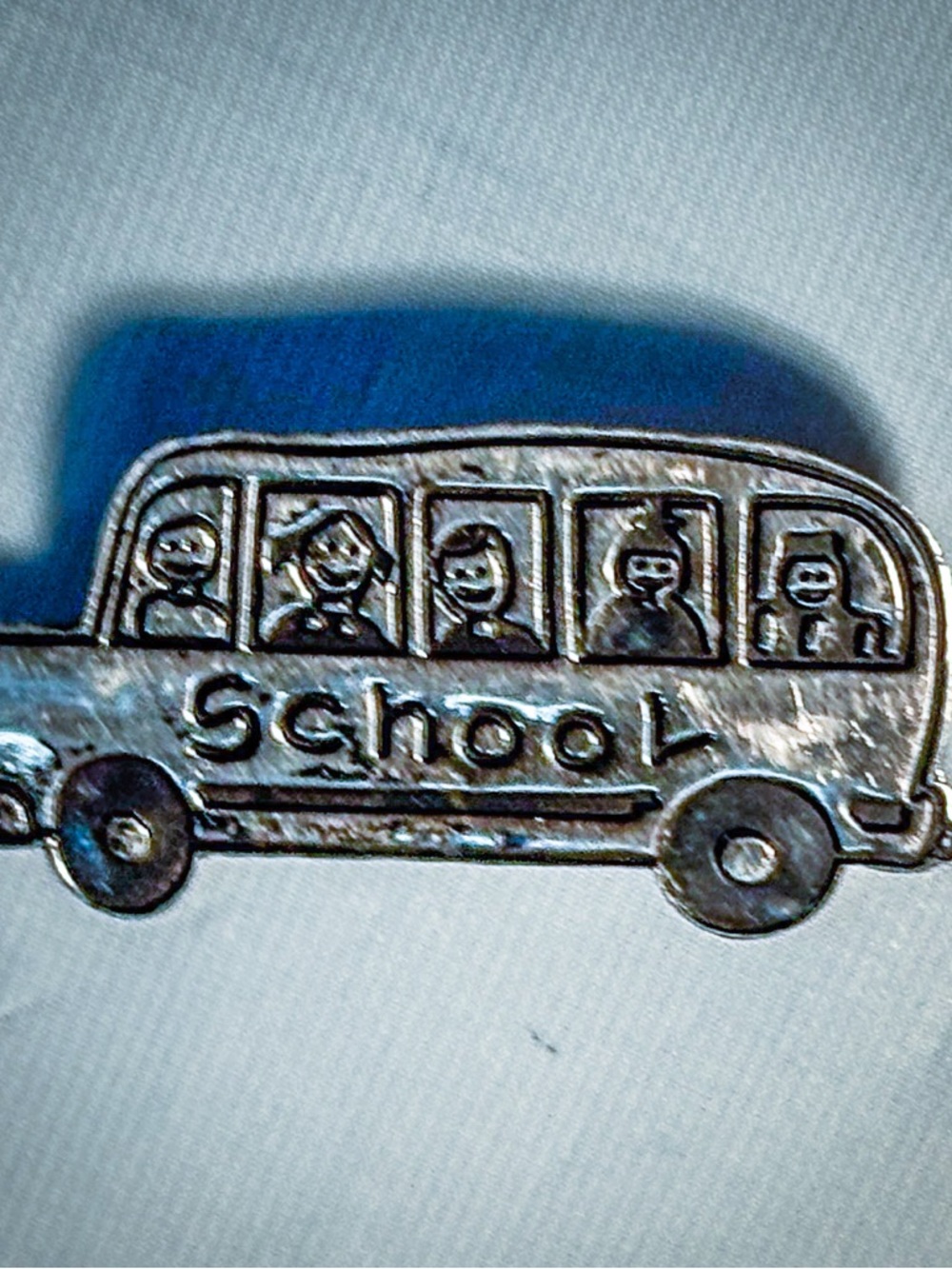 Vintage Sterling Silver School Bus Brooch 925 Mexico - Picture 10 of 14